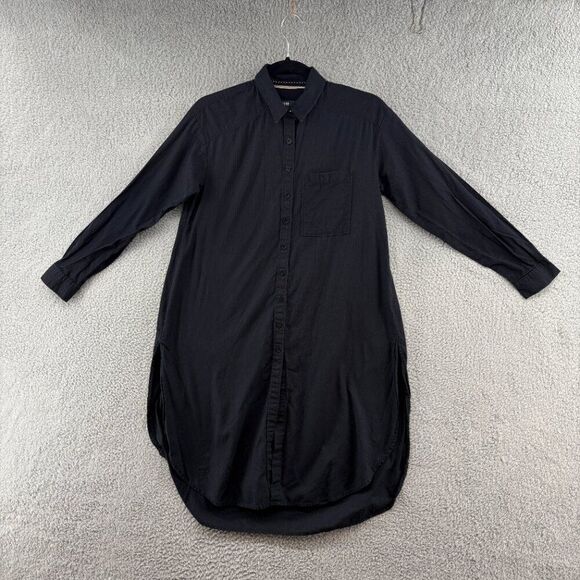 Anthropologie Maeve Black Button Down Shirt Dress XXS - Picture 1 of 12